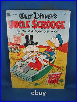 Four Color 386 Uncle Scrooge 1 Vg F Dell Barks Only A Poor Old Man 1952