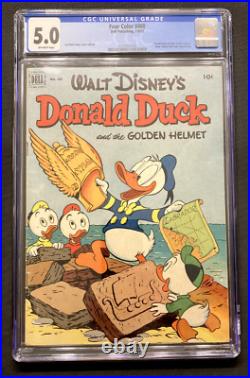 Four Color #408 CGC 5.0 Donald Duck and the Golden Helmet Carl Barks