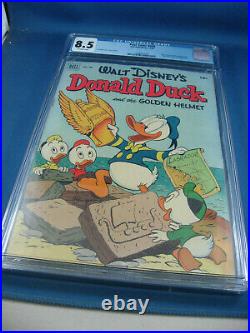 Four Color 408 Donald Duck Cgc 8.5 Carl Barks The Golden Helmet 1952