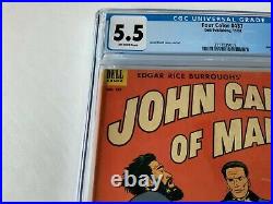Four Color 437 Cgc 5.5 John Carter Of Mars Pre Code Burroughs Dell Comics 1952