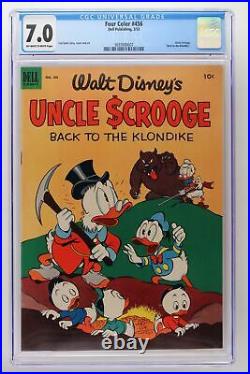 Four Color #456 Dell 1953 CGC 7.0 Uncle Scrooge. Back to the Klondike