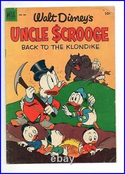 Four Color #456 UNCLE SCROOGE #2 BARKS ART VG/FN 5.0 Off-White Pages 1953! 386