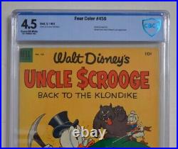 Four Color #456 UNCLE SCROOGE #2 CBCS 4.5 1953 Carl Barks cover / art / story