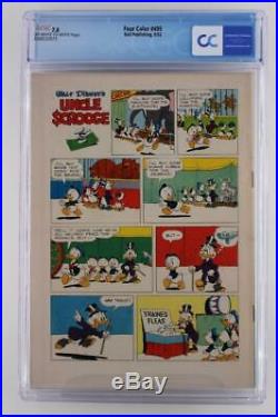 Four Color #495 CGC 7.0 FN/VF Dell 1953 Uncle Scrooge & Donald Duck App