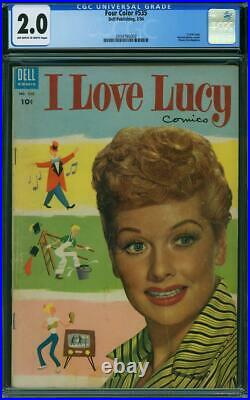 Four Color #535 CGC 2.0 Dell 1954 Lucille Ball I Love Lucy Photo Cover! L10 1 cm