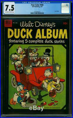 Four Color #560 CGC 7.5 Walt Disney's Duck Album PAUL MURRY & TONY STROBL 1954