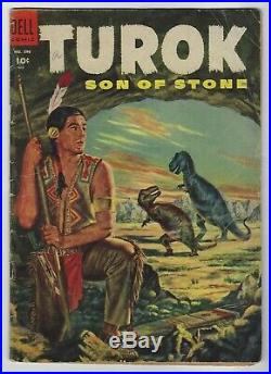 Four Color #596 (1954, Dell) 1st App Turok the Hunter, Du Bois, Maxon, G/G+