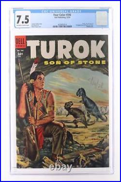 Four Color #596 Dell Publishing 1954 CGC 7.5 Turok, Son of Stone #1