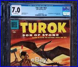 Four Color #596 Turok Son of Stone CGC 5.0 & 656 CGC 7.0 1st & 2nd Appearance