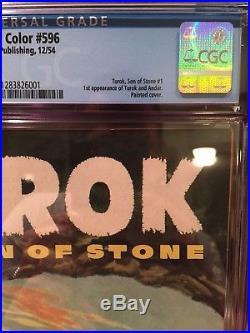 Four Color #596 Turok Son of Stone CGC 8.0 Only 20 Graded Higher! 1st Appearance