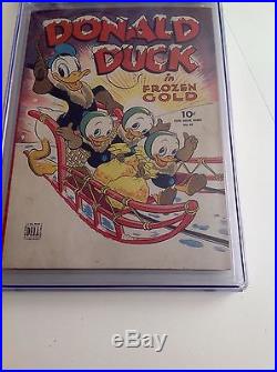 Four Color #62 CGC 5.5 Donald Duck in Frozen Gold