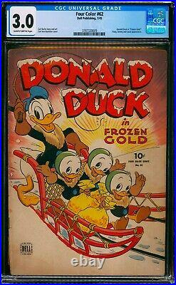 Four Color #62 Donald Duck In Frozen Gold Dell Golden Age Barks Cgc