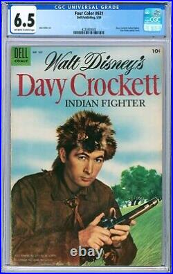Four Color #631 1955 Dell CGC 6.5 Davy Crockett photo cover