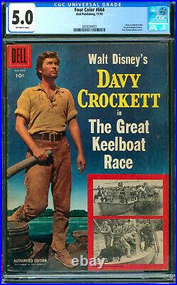 Four Color #664 Walt Disneys Davy Crockett Dell Publishing 1955 CGC 5.0