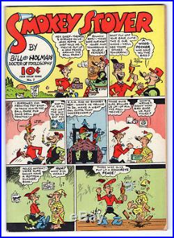 Four Color #7 Smokey Stover (#1) Fn- 5.5 1942 Dell Scarce Nice Copy Golden Age