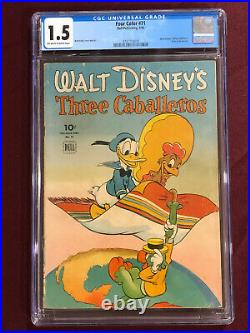 Four Color 71 Cgc 1.5 Disney Three Caballeros Donald Duck 1945 Kelly