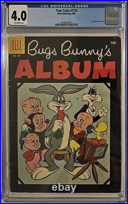 Four Color #724 Bugs Bunny's Album (1956, Dell) CGC 4.0 OW Pages