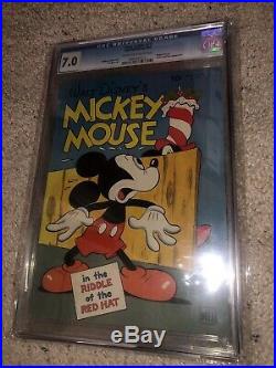 Four Color #79 Mickey Mouse CGC 7.0 Only Carl Barks On Mickey Title 1945
