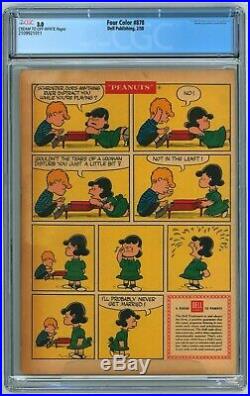 Four Color#878 (Peanuts #1) CGC 3.0 (Dell, 2/1958) Snoopy Charlie Brown