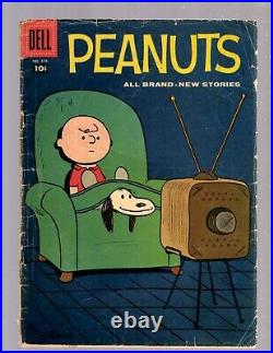 Four Color #878 VG Dell Comic Book 1958 Peanuts Charlie Brown Snoopy Schultz JK7