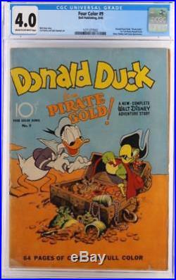 Four Color #9 CGC 4.0 VG -Dell 1942- 1st Donald Duck by Carl Barks (Disney)