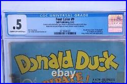 Four Color #9 Dell 1942 CGC. 5 Donald Duck Finds Pirate Gold