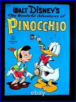 Four Color #92, Fn+, 6.5, 1945, Wonderful Adventures Of Pinocchio, Donald Duck