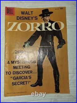 Four Color #933 Zorro Vintage Dell Comic High Grade Plz Read