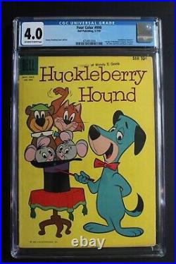 Four Color #990 HUCKLEBERRY HOUND #1 1st Yogi Bear Pixie Dixie Mr Jinks CGC 4.0