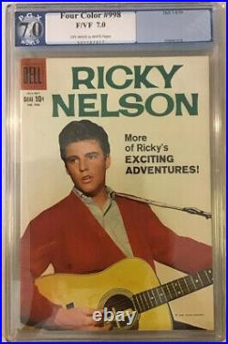 Four Color #998 Ricky Nelson Photo Cover PGX 7.0 Dell 1959