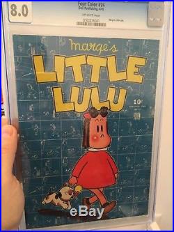 Four Color CGC 8.0 1st Little Lulu Off-white Page Golden Age Key (gorgeous!)