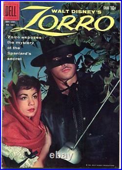 Four Color Comics #1037 1959- Zorro-Guy Williams cover- Dell Comic FN