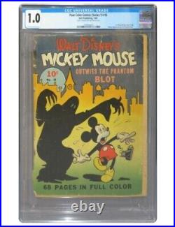 Four Color Comics 16 Cgc 1.0 1941 First App Mickey Mouse In Comic Disney100