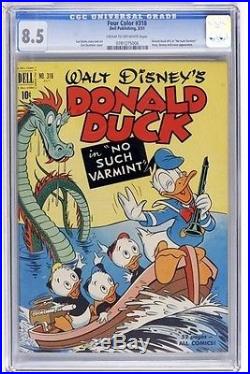 Four Color Comics #318 (1951) CGC 8.5 VF+ Donald Duck