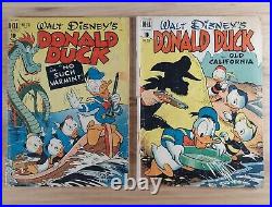 Four Color Comics #318 & 328 (Dell 1951) Donald Duck #1-2 Golden Age Keys