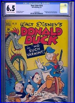 Four Color Comics #318 CGC 6.5 CARL BARKS Duck Cover