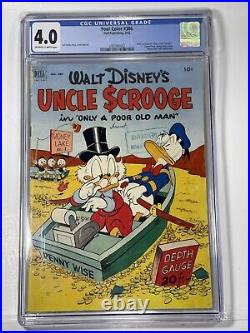 Four Color Comics 386 Uncle Scrooge #1 Dell Publishing Walt Disney CGC 4