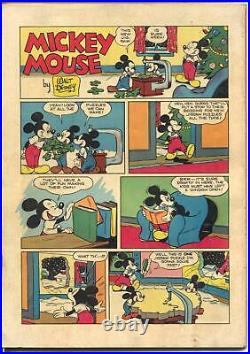Four Color Comics-Mickey Mouse # 261 1950-Dell-Missing Key-Disney-VF