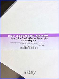 Four Color Comics (Series 1) #nn (#1) Dick Tracy CGC Restored Fine+