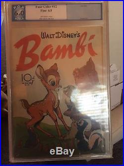 Four Color DELL 1942 Series 2 #12 BAMBI movie Adaption PGX 6.0
