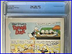 Four Color Dell #367 Donald Duck 1952 Cgc 7.5 Very Fine- Perfect Slab Rare Find