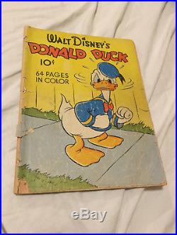 Four Color F. C. #4 1st Series Donald Duck #1 (Feb. 1940) First Donald Duck Comic