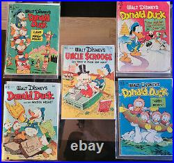 Four Color GA Lot of 5 Books Donald Duck & 1st Uncle Scrooge (#386) in Title