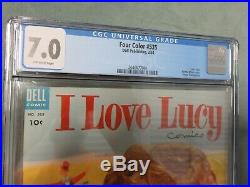 Four Color I Love Lucy #535 CGC 7.0 1st Lucille Ball Comic Photo Cover Dell