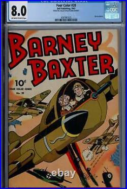 Four Color Vol 2 20 CGC 8.0 (VF) Dell (1943) Barney Baxter