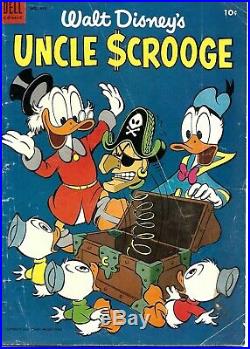 Four Color lot of 3 #386,456,495 1ST 3 UNCLE SCROOGE COMICS VG/F-F- Charity