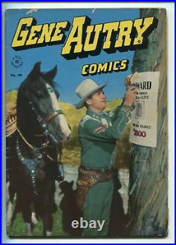 GENE AUTRY FOUR COLOR #100 1946-DELL-FIRST PHOTO COVER-JESSE MARSH ART-RARE-fn