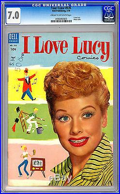 I LOVE LUCY #1 CGC 7.0 aka FOUR COLOR #535 CLASSIC 1950S TV SERIES DELL 1954