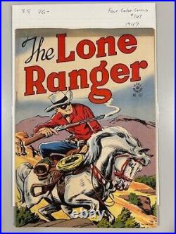 Lone Ranger lot Four Color Comics 82, 151, 167 Lone Ranger 4, 10, 19, 22, 29