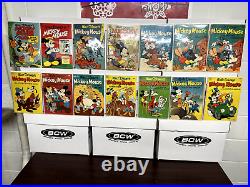 Lot 14 DELL FOUR COLOR Walt Disney's Mickey Mouse 279 296 313 325 334 343 352+++